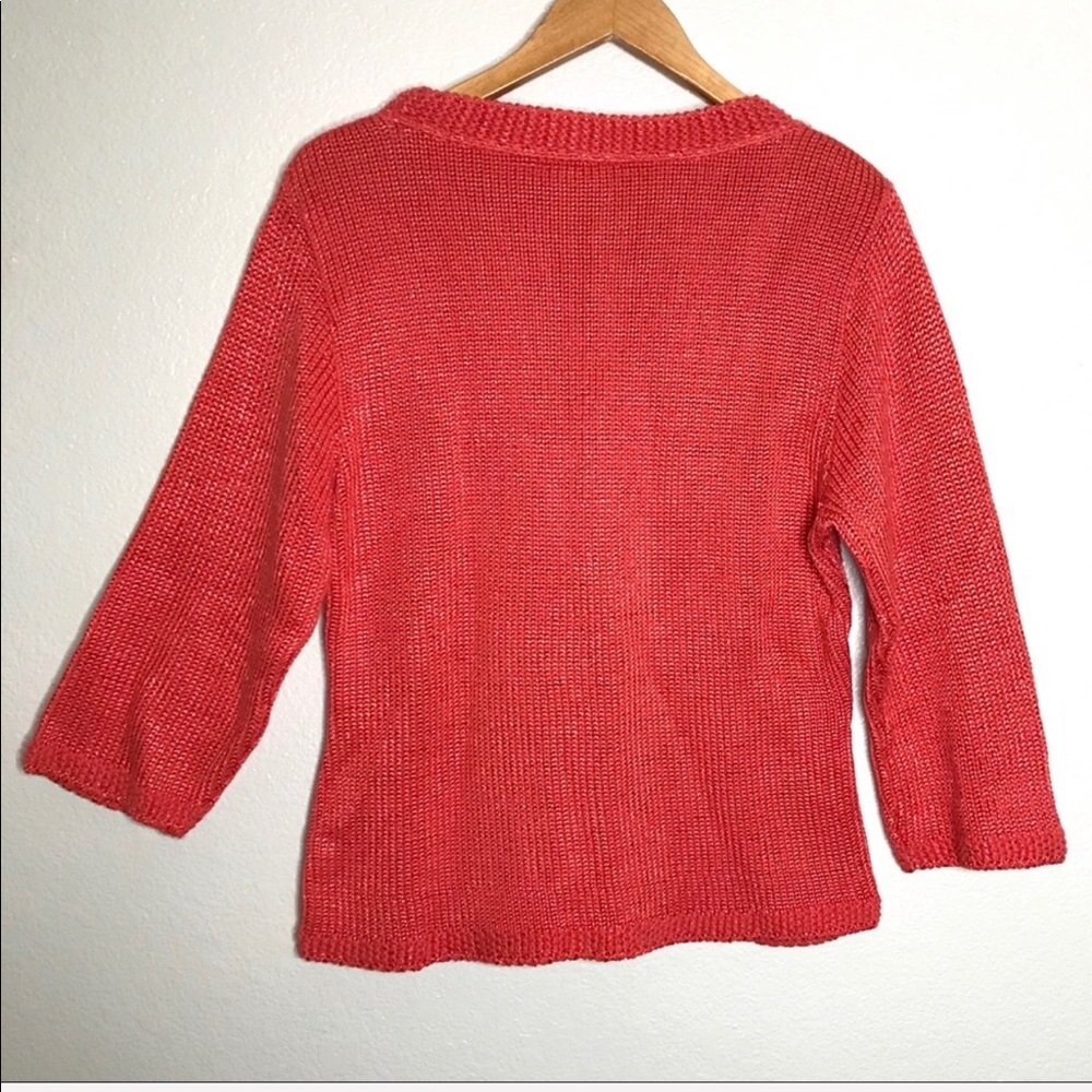 Habitat Pullover Coral Sweater Size M / L - Picture 3 of 8